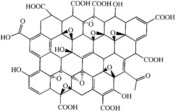 图3 氧化石墨烯结构